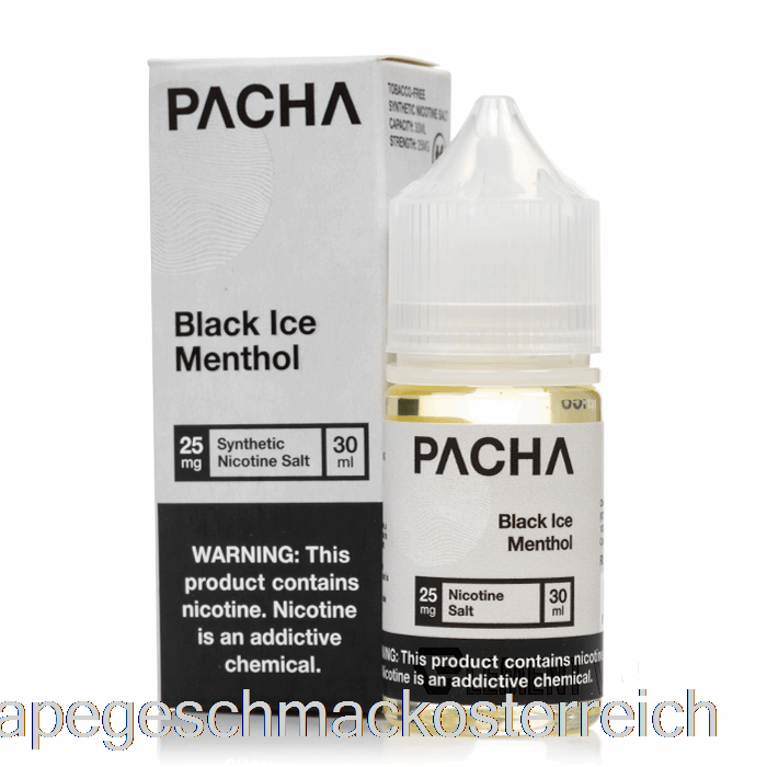 Black Ice Menthol - Pacha-Salze - 30 Ml 50 Mg Vape-Geschmack